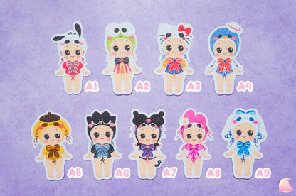 A-C Cute Sticker Pieces/ kawaii stickers/ Cute Pokeman / Bundle Sticker