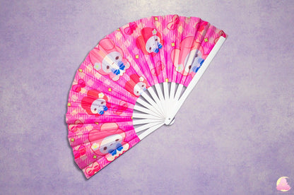 P2. Festival Fan, Rave Fan, Glow in the Dark Fan, Reflective Fan, Kawaii Fan, Cool looking fan, Cute Fan, Summer fan