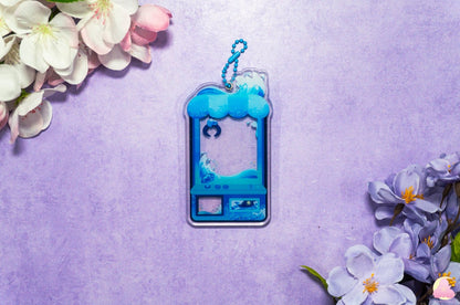 Acrylic Shaker Keychains, Removable Shaker Charms, Magnet Keychains, Cute Keychains, Water/ Grass/ Fire/ Dark/ Grass/ Cherry Blossom Shaker