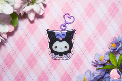 Cute Animal Keychains, Cute keychains, Black rabbit, White rabbbit, Pink Rabbit, kawaii keychains