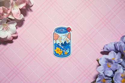 Soda Pop D.S Vinyl Waterproof, UV light resistance, Cute Soda Can Sticker, Cute Sticker, Drinks Sticker, Food Sticker, Aesthetic, Kawaii