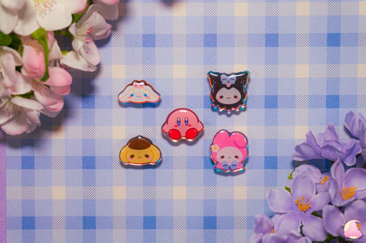 S7. Cute fantasy Animal Shoe Charms/ kawaii/ Acrylic/ Shiny acrylic/ Reflective