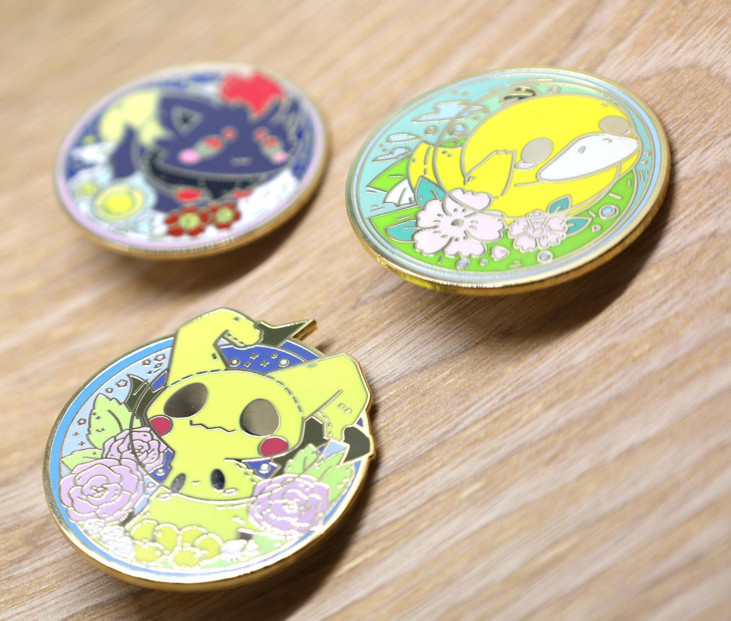 Psyduck Pokemon/ Mimikyu enamel pin / zorua enamel pin / pokemon pin