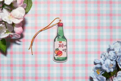 Soju Car freshener , Strawberry Soju Air freshener, Grapefruit Soju Air freshener, Grape Soju Air freshener, Cute Air Freshener, Kawaii Air