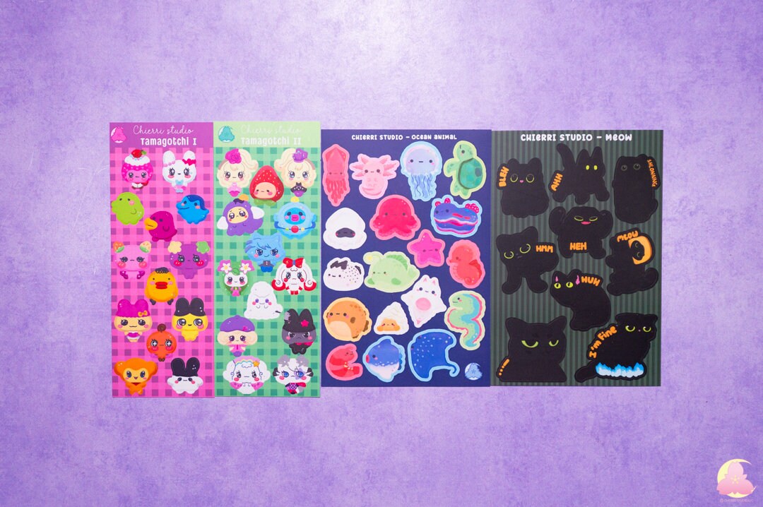Cute Sticker Sheets/ Animal Stickers / Kawaii Stickers/ Stationary Pets Sticker Sheets / Aesthetic/ Kawaii / Stationary Collection