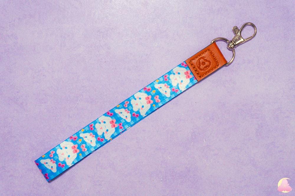Cute Kawaii Wrist Lanyard | Keyholder | 2 cm x 15.5 cm Wrist Lanyard | Sanwioo Cute Design