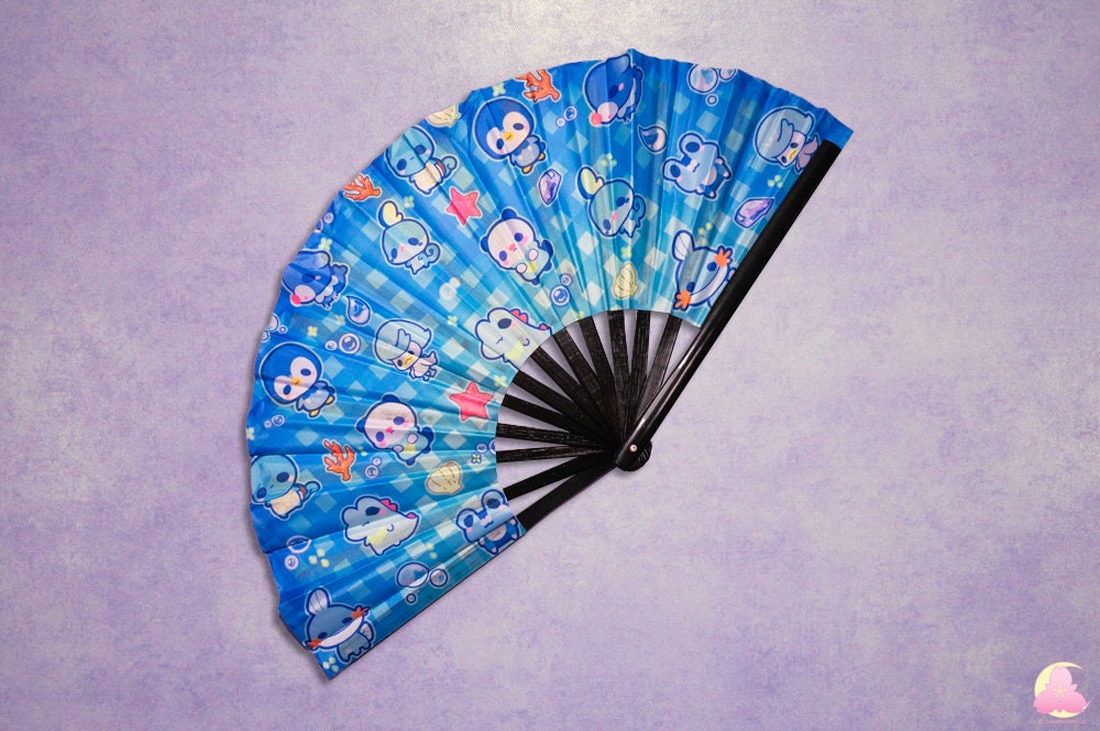 P1. Festival Fan, Rave Fan, Glow in the Dark Fan, Reflective Fan, Kawaii Fan, Cool looking fan, Cute Fan, Summer fan