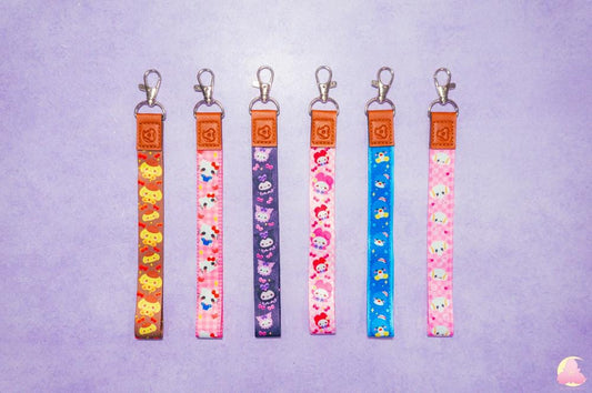 Cute Kawaii Wrist Lanyard | Keyholder | 2 cm x 15.5 cm Wrist Lanyard | Sanwioo Cute Design