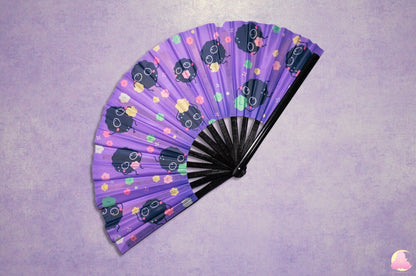 P4. Festival Fan, Rave Fan, Glow in the Dark Fan, Reflective Fan, Kawaii Fan, Cool looking fan, Cute Fan, Summer fan