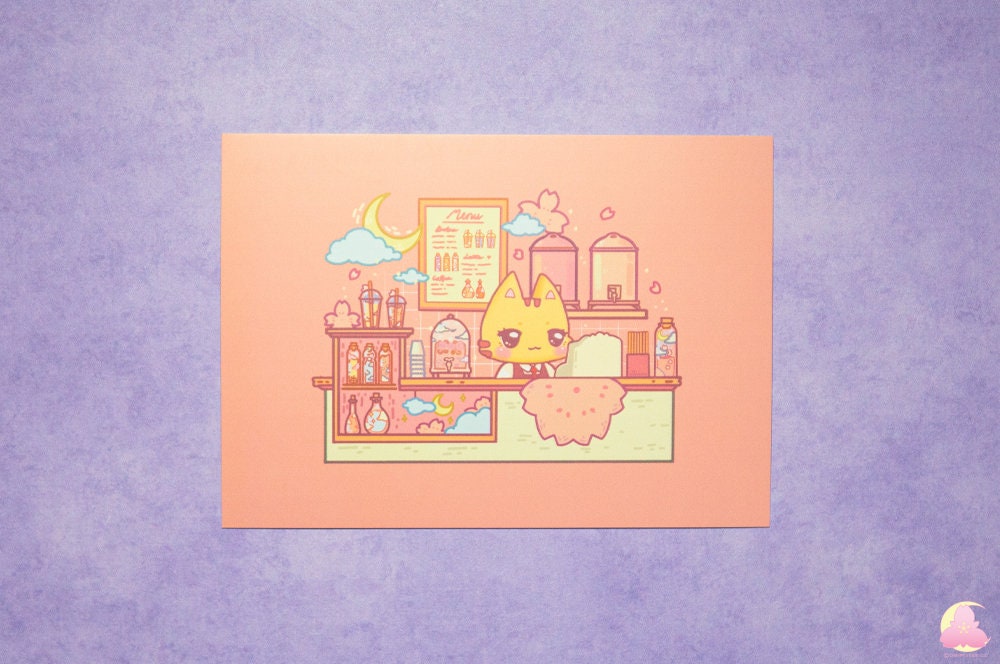 Big 6"x4" print | Letter | Display print | Kawaii Gifts | Decorative Print | Stationery | Kawaii Animals | Gift for Friends | Gift for her