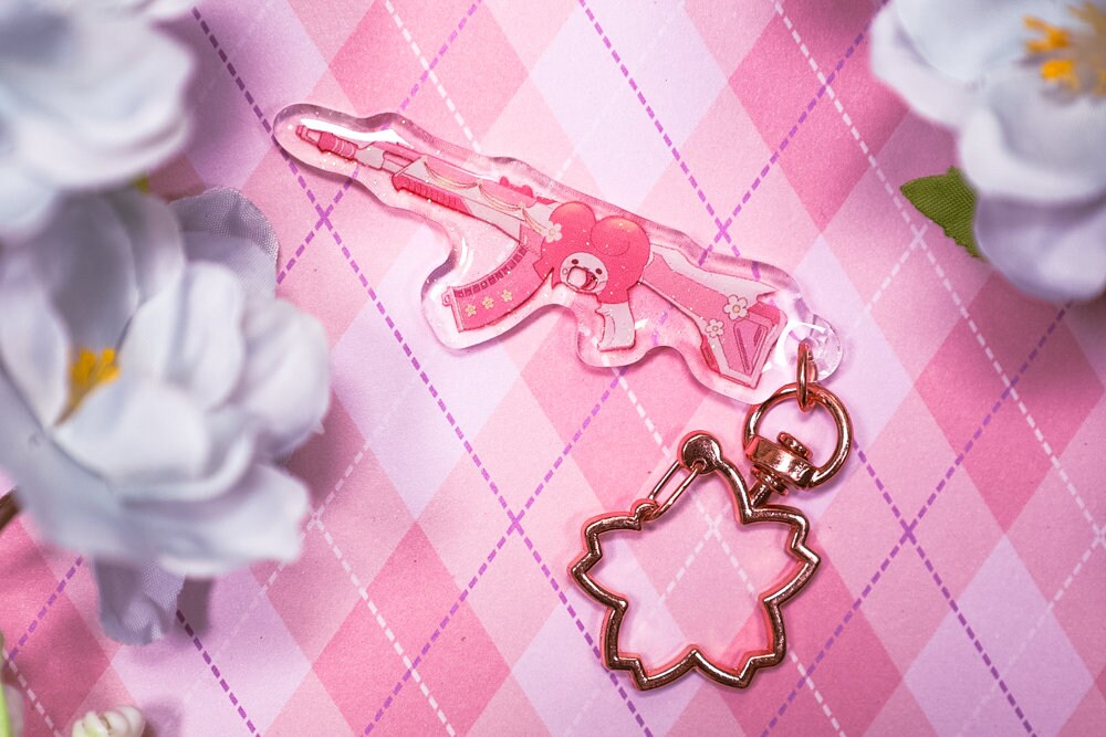 Valo Gun Buddies, Cute Keychain, Rank Keychains, Fist bump buddies, Wingman, Kawaii Glitter keychains