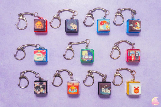 Fidget Keycaps | Switchable Keycap | Keyboard | Clicky | Fidget Stimming Animal Keycap | Kawaii Cute Keychain