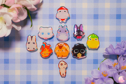 S8. Cute mythical Animal Shoe Charms/ kawaii/ Acrylic/ Shiny acrylic/ Reflective