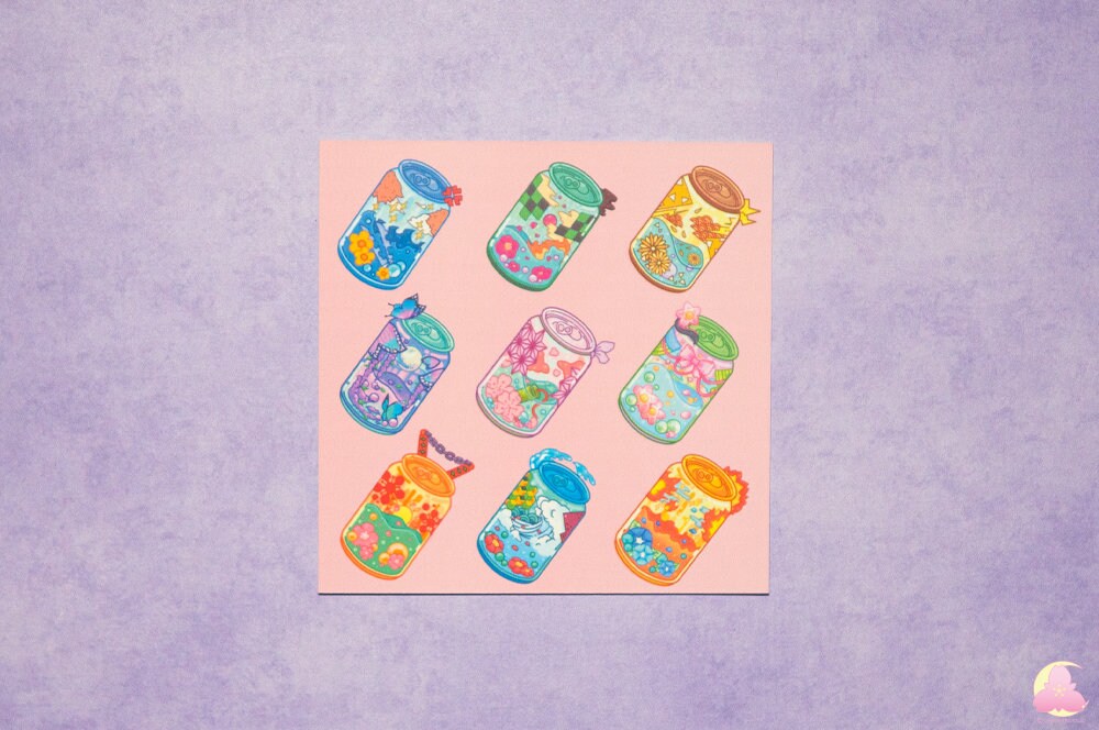 Small 4"x4" print | Letter | Display print | Kawaii Gifts | Decorative Print | Stationery | Cute animals aesthetic