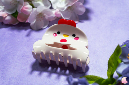 Cute Kawaii Animal hair claws/ Acetate hair claw/ Frog/ Chicken claw/ Lemon cow hair clip/ Blueberry cow hair claw/ Strawberry Cow