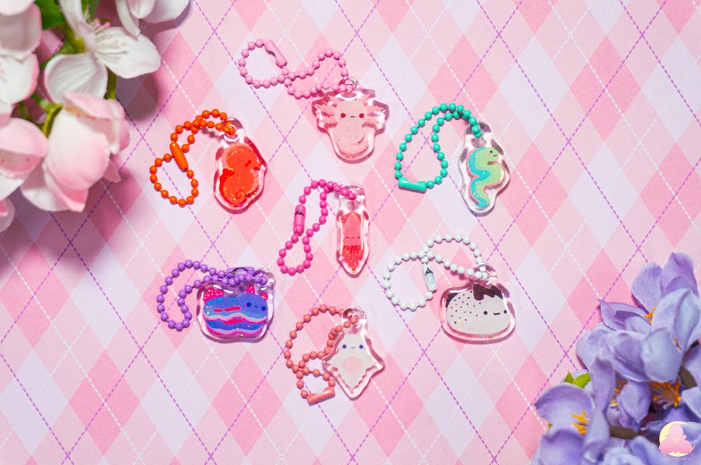 Sea animal Keychain part 1, cute Keychain, Cute/ Kawaii/ Cute Charm/ Collectible