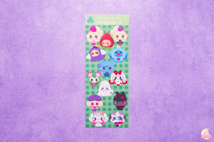 Cute Sticker Sheets/ Animal Stickers / Kawaii Stickers/ Stationary Pets Sticker Sheets / Aesthetic/ Kawaii / Stationary Collection