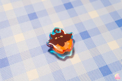 S11. Cute Animal Shoe Charms/ ghost type / kawaii/ Acrylic/ Shiny acrylic/ Reflective