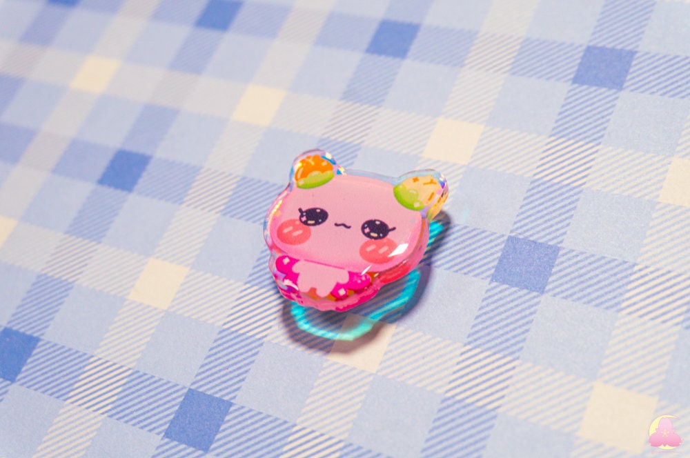 S14. Cute Animal Shoe Charms/ kawaii/ Acrylic/ Shiny acrylic/ Reflective