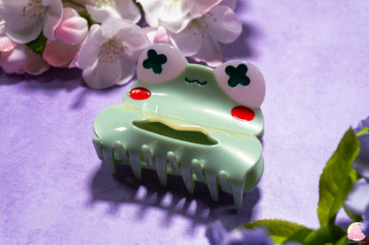 Cute Kawaii Animal hair claws/ Acetate hair claw/ Frog/ Chicken claw/ Lemon cow hair clip/ Blueberry cow hair claw/ Strawberry Cow