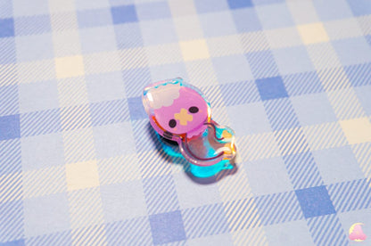S11. Cute Animal Shoe Charms/ ghost type / kawaii/ Acrylic/ Shiny acrylic/ Reflective