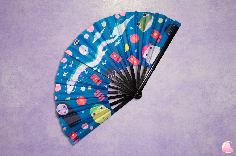 P4. Festival Fan, Rave Fan, Glow in the Dark Fan, Reflective Fan, Kawaii Fan, Cool looking fan, Cute Fan, Summer fan