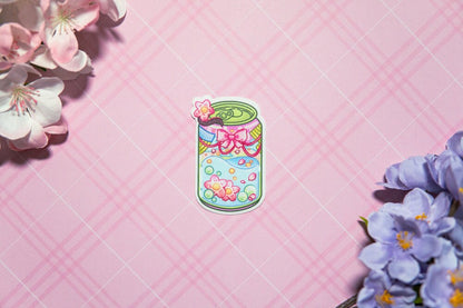 Soda Pop D.S Vinyl Waterproof, UV light resistance, Cute Soda Can Sticker, Cute Sticker, Drinks Sticker, Food Sticker, Aesthetic, Kawaii
