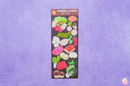 Cute Sticker Sheets/ Food and snacks Sticker / Kawaii Delicious Stickers/ Food Sticker Sheets / Aesthetic/ Kawaii / Stationary Collection