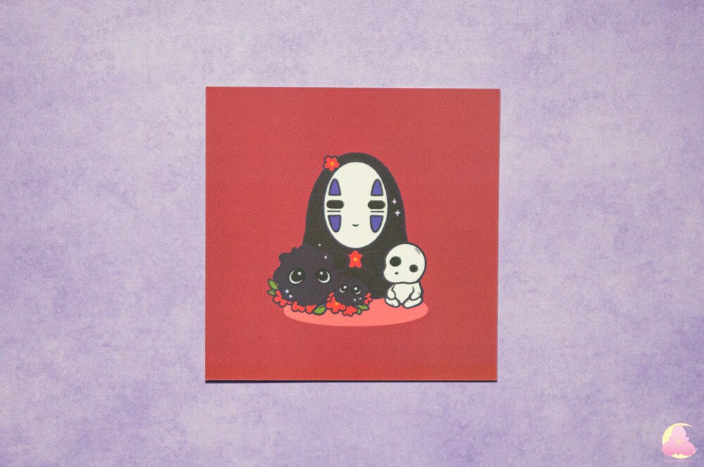 Small 4"x4" print | Letter | Display print | Kawaii Gifts | Decorative Print | Stationery | fantasy print | Aesthetic Print