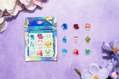 Pokm little charms bag/ Beginner Pokm/ very cute tiny charms, Cute/ Kawaii/ Cute Charm/ Collectible/ Made For Shaker Keychain