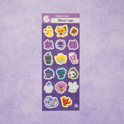 Cute Pokemon Sticker Sheets/ Legendary Sticker / Ghost Type Stickers/ Eeveelution Sticker Sheets / Kawaii sticker sheets