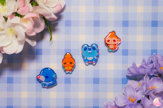 S3 Cute Animal Shoe Charms/ kawaii/ Acrylic/ Shiny acrylic/ Reflective