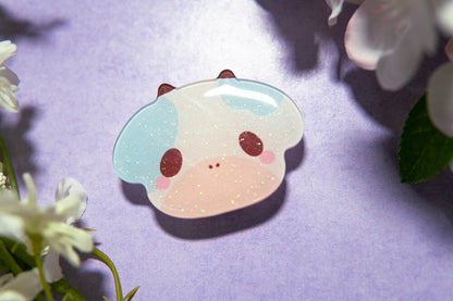 V.7 Cute Animal Phone Grips/ kawaii grip/ Acrylic grips/ glitter acrylic grips/ Cow Phone Grips