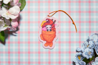 Taiyaki Fish Ice Cream Car freshener, Fruity Taiyaki Air freshener, Kawaii Animal Air freshener, Cute Air freshener