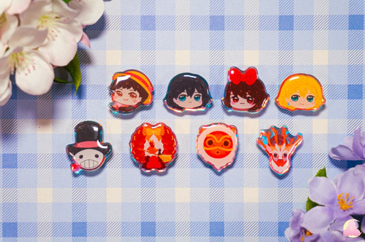 S13. Cute Animal Shoe Charms/ kawaii/ Acrylic/ Shiny acrylic/ Reflective