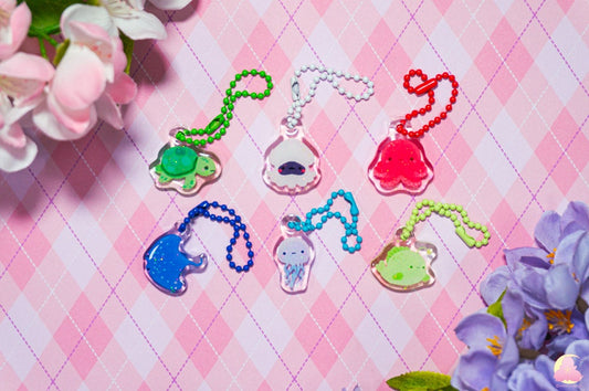 Sea animal Keychain part 2, cute Keychain, Cute/ Kawaii/ Cute Charm/ Collectible