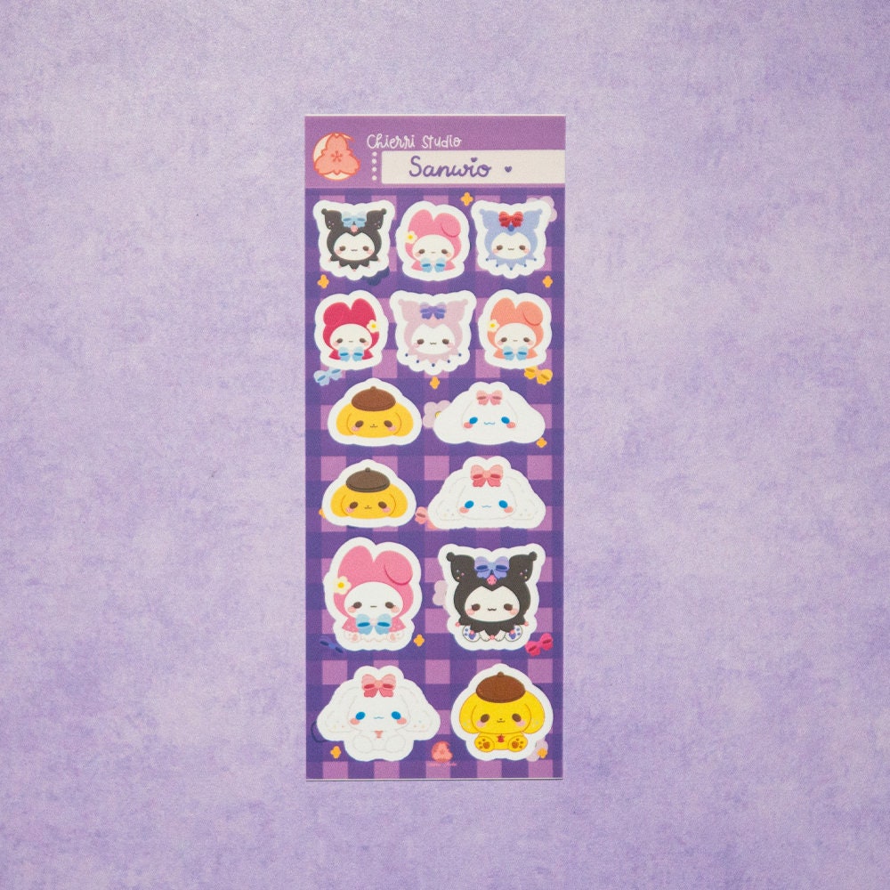 Cute Animal Sticker Sheets/ Food and snacks Sticker / Kawaii Yummy Stickers/ Food Sticker Sheets / Aesthetic/ Kawaii / Stationary Collection