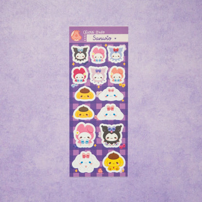 Cute Animal Sticker Sheets/ Food and snacks Sticker / Kawaii Yummy Stickers/ Food Sticker Sheets / Aesthetic/ Kawaii / Stationary Collection