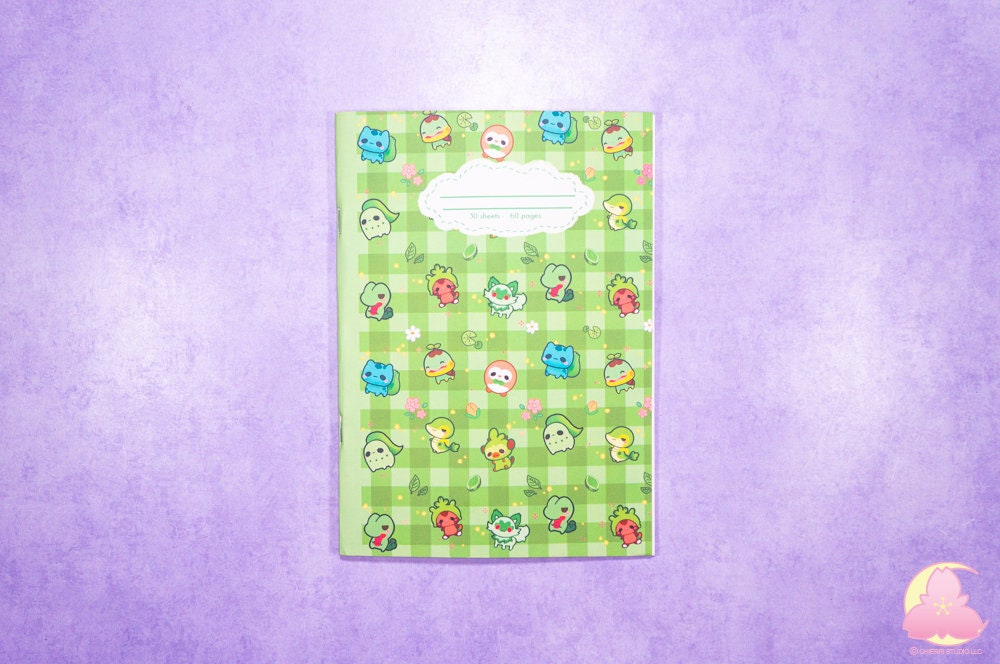 A5 Sticker Book | 30 pages | Reusable Sticker Collection Book | Kawaii Sticker Collector Gifts | Reusable Decal Note Book | Stationery