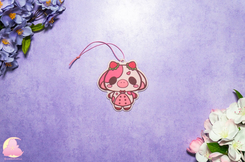 Cute Animals Car freshener, Strawberry cow Air freshener, Frog Air freshener, Hampster Air freshener, Chicken,