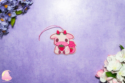 Cute Animals Car freshener, Strawberry cow Air freshener, Frog Air freshener, Hampster Air freshener, Chicken,