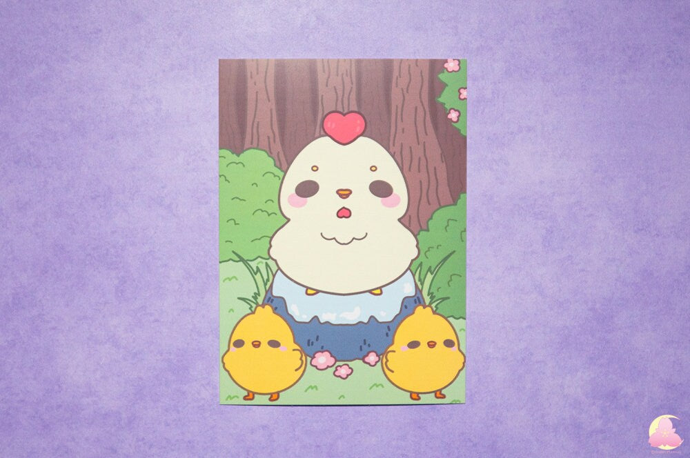 Big 6"x4" print | Letter | Display print | Kawaii Gifts | Decorative Print | Stationery | Kawaii Animals | Gift for Friends | Gift for her