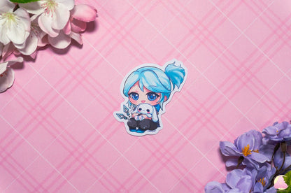 T1 Valorant x Sanwio Sticker Waterproof/ cute stickers/ gamer stickers/ cute stickers/ car stickers/ Jett sticker/ Reyna Sticker/ duelist