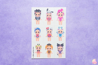 Baby Angel Temporarily Tattoo Sheets | BabyTattoo | Kawaii Yummy Tattoo | Adorable Tattoo | Aesthetic | Kawaii | Stationary Collection