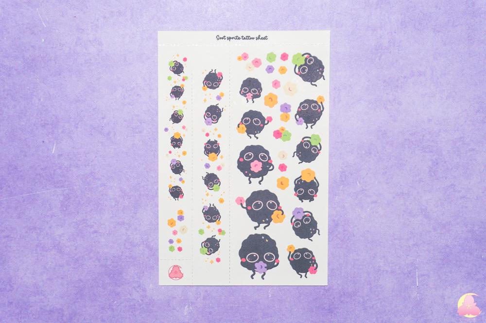 Ghib Temporarily Tattoo Sheets | Animals Tattoo | Kawaii Cutesy Tattoo | Gamer Tattoo | Aesthetic | Kawaii | Stationary Collection
