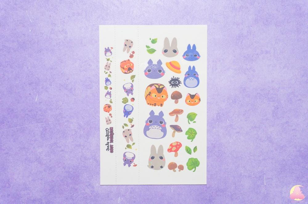 Ghib Temporarily Tattoo Sheets | Animals Tattoo | Kawaii Cutesy Tattoo | Gamer Tattoo | Aesthetic | Kawaii | Stationary Collection