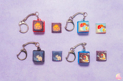 Fidget Keycaps | Switchable Keycap | Keyboard | Clicky | Fidget Stimming Animal Keycap | Kawaii Cute Keychain