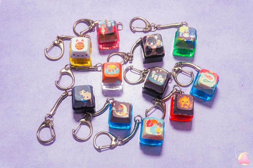 Fidget Keycaps | Switchable Keycap | Keyboard | Clicky | Fidget Stimming Animal Keycap | Kawaii Cute Keychain