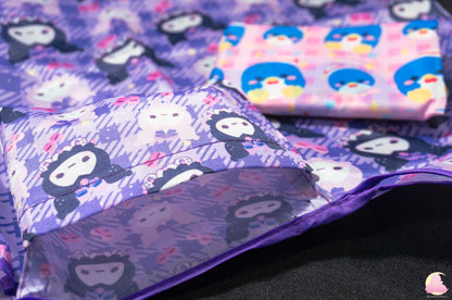 Grocery Shopping Bag | Pocket | Canvas Bag | Kawaii Cute Grocery Reusable Bag | Tug in mini bag | Recycle and reusuable