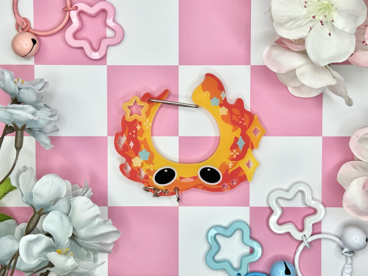 C.2 Acrylic Carabiner | Kawaii Carabiner| Ribbon Cute | Keychain Collectors | Keychain Holder | Gib Carabiner